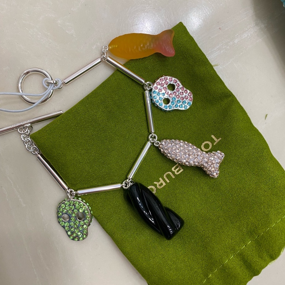 Tory Burch Silver Bracelet Charms bon bon collection